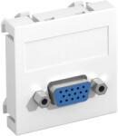 OBO Bettermann 6104610 MTG-VGA S RW1 Modul 45 VGA csatl. aljz. Hüvely csavaros rögzítéssel 45x45mm hófehér (6104610)