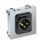 OBO Bettermann 6105262 MTG-X3M S AL1 Modul 45 XLR fedlap csavaros csatlakozódugóval 45x45mm festett alumínium (6105262)