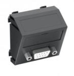 OBO Bettermann 6104649 MTS-DB9 S SWGR1 Modul 45 D-Sub9 csatl. aljz. Hüvely csavaros rögzítéssel 45x45mm szürkésfekete (6104649)
