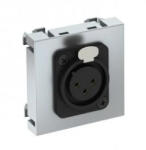 OBO Bettermann 6105254 MTG-X3F S AL1 Modul 45 XLR fedlap csavaros csatlakozóhüvellyel 45x45mm festett alumínium (6105254)