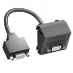 OBO Bettermann 6104697 MTS-DB9 F SWGR1 Modul 45 D-Sub9 csatl. aljz. kábellel hüvely-hüvely 45x45mm szürkésfekete (6104697)