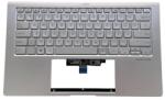 ASUS ZenBook UX434FL UX434FLC UX434FAC UX434DA UM433DA series 90NB0PD6-R31HU0 háttérvilágítással (backlit) ezüst (silver) burkolattal (topcase) magyar (HU) laptop/notebook billentyűzet gyári