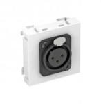 OBO Bettermann 6105250 MTG-X3F S RW1 Modul 45 XLR fedlap csavaros csatlakozóhüvellyel 45x45mm hófehér (6105250)