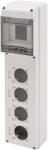 Gewiss Module Q-Din 5 module Priza Cu 4 Flanse Standard 50X50 Mm IP65 Gewiss GW68026N (GW68026N)