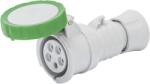 Gewiss Priza Mobila Dreapta HP IP66/IP67/IP68/IP69 2P+E 16A >50V 100-300Hz Verde 10H Cablaj Cu Surub Gewiss GW62738H (GW62738H)