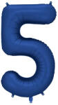 PartyDeco S. r. o 5. szám, fólia lufi, 86 cm, kék