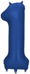 PartyDeco S. r. o 1. szám, fólia lufi, 86 cm, kék