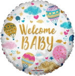 Conver ECO, Fólia léggömb, Welcome baby felirattal, léghajós, 18