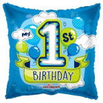 Anagram Fólia lufi, párna, 1 éves születésnapra, kék