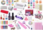 SELA Kit unghii false cu gel nr. 25, lampa uv, 1609 piese, Sela