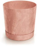 Prosperplast Tubo P beton effect virágcserép, 40 cm - terrakotta (DPOP400E-R624)