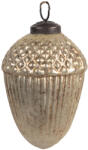 Clayre & Eef Set 6 globuri brad Craciun sticla aurie 6x8 cm (6GL4550S)