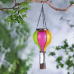 Garden of Eden Lampa solara suspendabila - balon cu aer cald - efect de flacara - 12 LED galbene - 11 x 11 x 37 cm (GB-11778)