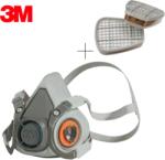 3M Полумаска 3M 6000 + филтри 6055 A2 - защита от газове (Combo 6000+6055)