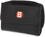 BELLUGIO valódi bőr pénztárca mini kisméretű fekete RFID (en-au-133-r-408-black)