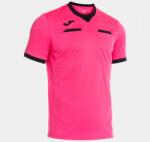 Joma REFEREE SHORT SLEEVE T-SHIRT játékvezető mez fluo pink fekete 3XL