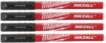 Milwaukee Markere negre cu vârf subțire INKZALL - 4 BUC (48223164)