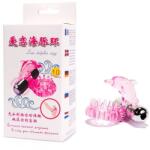 LyBaile Cock Ring with Bullet Vibrator Pink 2