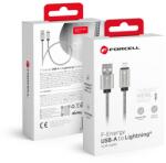 Forcell F-ENERGY Metal C236 kábel USB A Lightning 2, 4A 12W 1 m ezüst,
