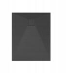 Lavre OLDA Kőhatású Zuhanytálca - Fekete, 80x100 cm (OL-80/100BK)