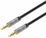 Manhattan Кабел Manhattan 356008, от Jack 3.5mm(м) към Jack 3.5mm(м), 3m, черен (356008)