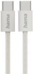 Hama Кабел HAMA 201728, от USB C(м) към USB C(м), 1 m, сив (HAMA-201728)