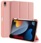 Dux Ducis GP-131443 Tok - Apple iPad 10.9 (2022), Oldalra Nyíló, Textil, Rózsaszín