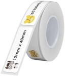  Hőpapíros címke Niimbot 12x40 mm, 160 db (T12*40-160ZOO)