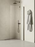NEW TRENDY New Soleo Gunmetal Brushed zuhanykabin fal walk-in 50 cm grafit csiszolt/átlátszó üveg K-2257 (K2257)