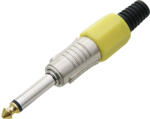  Csatlakozó Jack 6, 3 MONO METAL HQ sárga (9359)