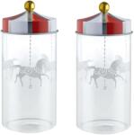 Alessi Konyhai tárolóüveg CIRCUS, 2 db szett, átlátszó, Alessi (ALMW68S2)