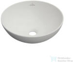 INVENA DOKOS 39, 5 cm-es pultra ültethető mosdó csaplyuk nélkül, matt fehér CE-19-001-C (CE-19-001-C)