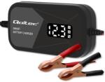 Qoltec Intelligens mikroprocesszoros akkumulátortöltő 12V | 2A | Helyreállító funkcióval AGM, GEL akkumulátorokhoz | LCD (QC-52492)