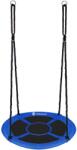 Sersimo Leagan tip cuib Sersimo NS24, diametru 110cm, inaltime reglabila, pentru exterior, sarcina 150 kg, Albastru Negru (NS024) Leagan