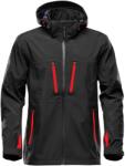 STORMTECH Férfi Patrol Soft Shell kabát 3XL fekete|vörös
