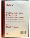 Optima Dosar de prezentare personalizabil cu 20 folii, A4, negru, OPTIMA (OP-515002005)