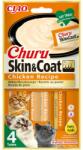 Churu Inaba Churu recompense pentru pisici cu pui Skin&Coat 4x14g