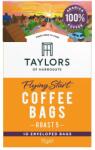Taylors of Harrogate Plicuri Cafea Flying Start, 10 pliculete ambalate individual, 100% Arabica, 75 gr