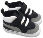 Funny Baby Pantofi pentru bebeluși Funny Baby - Premium, mărimea17, 4-8 luni, pantofi sport, negre (7373-31)