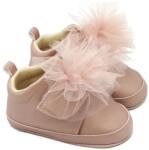 Funny Baby Pantofi pentru bebeluși Funny Baby - Premium, mărimea17, 4-8 luni, balerine, cenuşă de trandafir (7060-21)