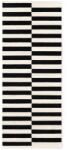 Hanse Home Covor tip traversă negru-alb reversibil/țesut manual din lână 80x200 cm Donna - Hanse Home Covor