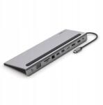 Belkin Dokkoló állomás 11in1 Usb-c 5Gbps, Pd 100W, Hdmi, Dp 8K, Vga, olvasó (INC004btSGY)