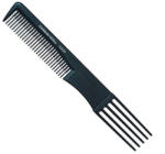 Chrom Well Carbon műanyag villás tincsező fésű CFC10039 - hajpatika