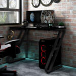 vidaXL fekete ZZ-lábú gamer asztal 110 x 60 x 75 cm (325412)