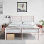 vidaXL 2 db rózsaszín acél éjjeliszekrény 34, 5 x 39 x 44 cm (841754)
