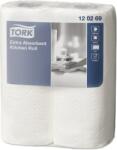 Tork Papírtörlő konyhai 2 rétegű átmérő: 10, 7 cm 64 lap/15, 23 méter/tekercs 2 tekercs/csomag Premium Tork_120269 fehér (120269)