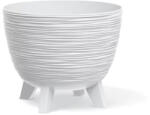 Prosperplast Furu Stand virágcserép, 24 cm - fehér (DFUR240-S449)