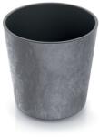 Prosperplast Urbi Round Low Effect virágcserép, 25 cm - marengo (DURO250E-425U)