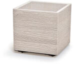 Prosperplast Madera Case Eco Wood virágláda, 40 cm - fehér (DMA400W-S449W)