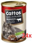 Cattos macskakonzerv marhás 24x415 g